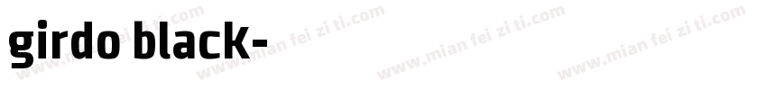 girdo black字体转换